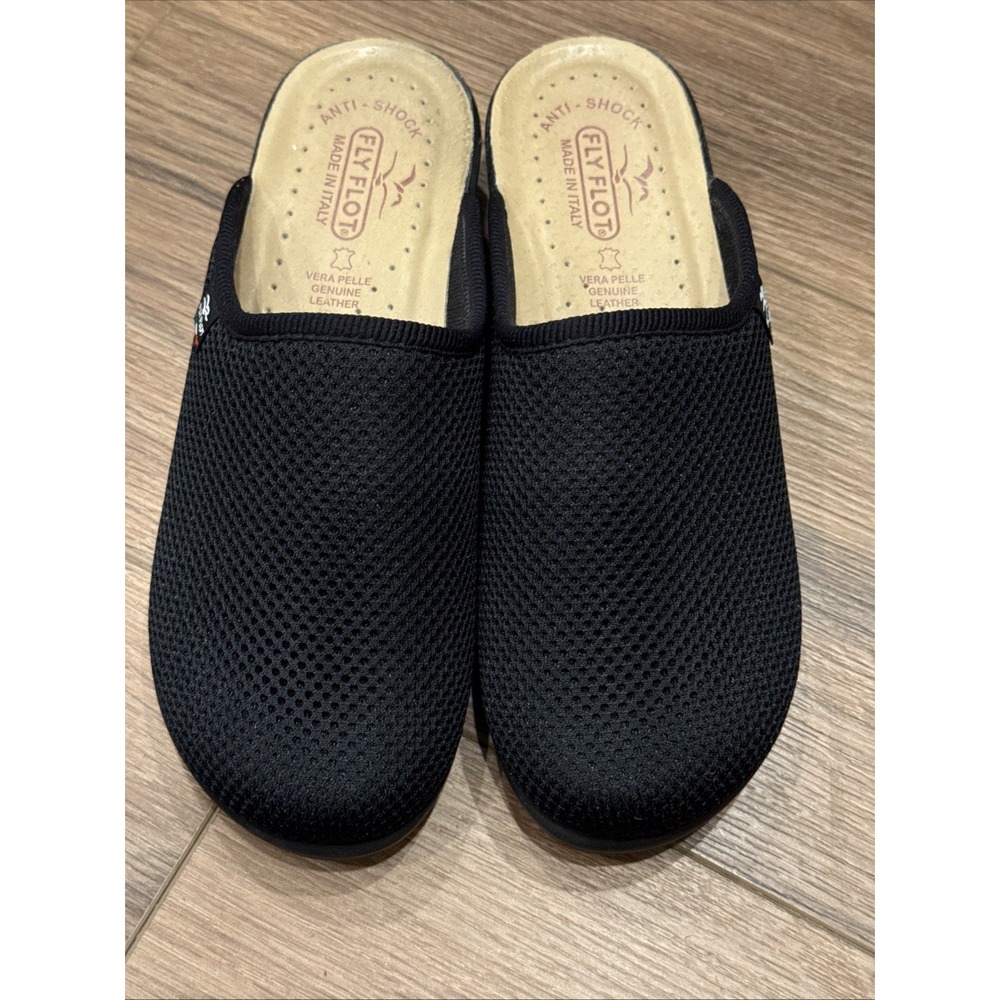 Fly Flot Clogs, Made In Italy, Anatomical, Anti-Shock, Black, Lite Weight, EUC - Picture 14 of 16